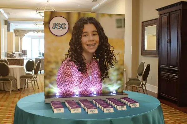 Bat Mitzvah Seating Card Display