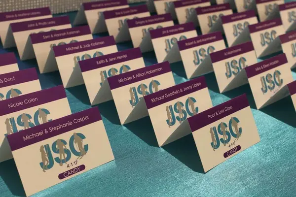 Bat Mitzvah Logo Place Cards