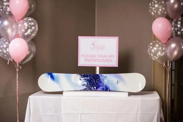 Snowboard Sign in Board
