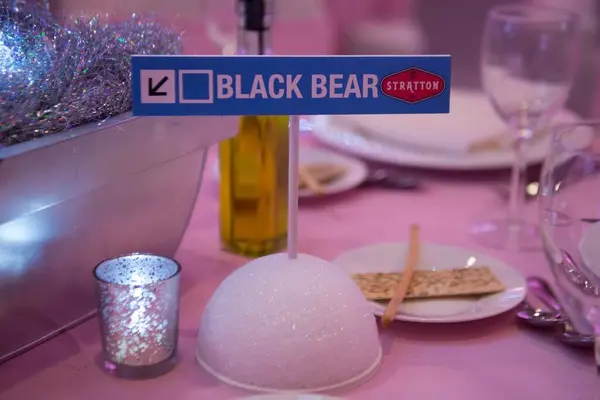 Ski Themed Table Sign