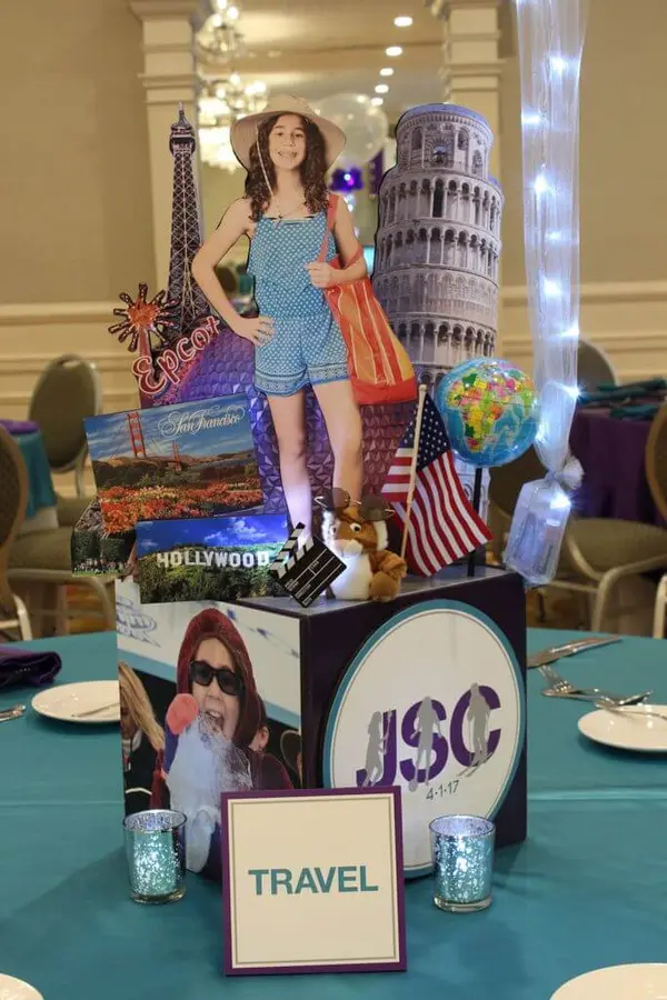 Travel Themed Centerpiece