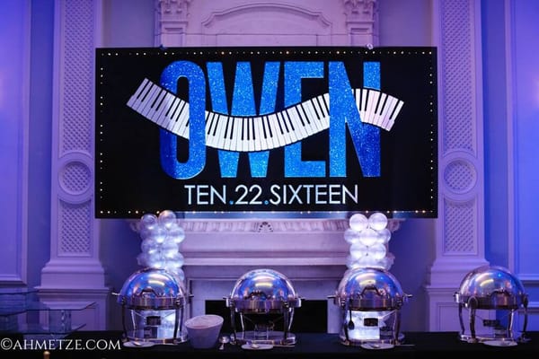 Music Themed Logo Backdrop