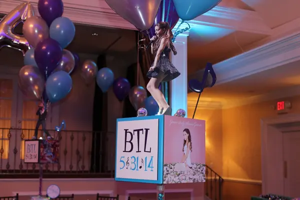 Music Themed Bat Mitzvah Centerpiece
