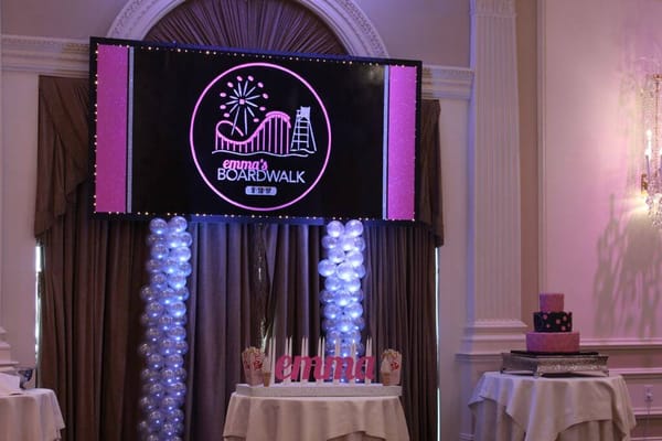 Boardwalk Themed Backdrop