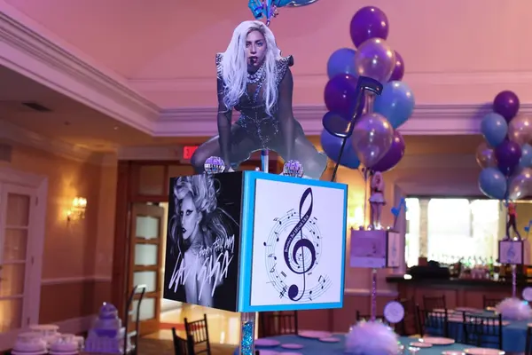 Music Themed Bat Mitzvah Centerpiece