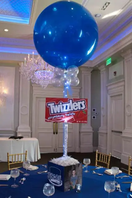 Candy Themed Bar Mitzvah Centerpiece