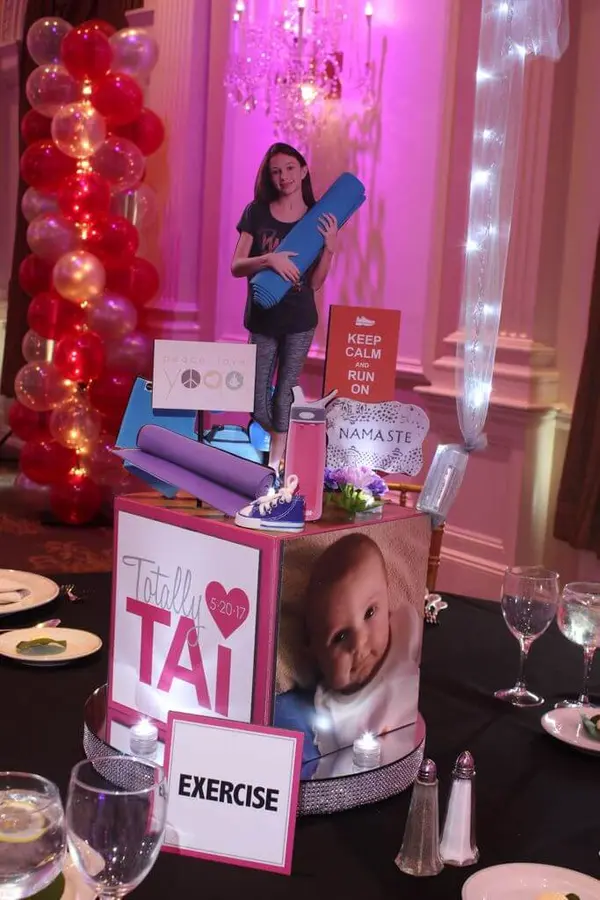Exercise Themed Centerpieces