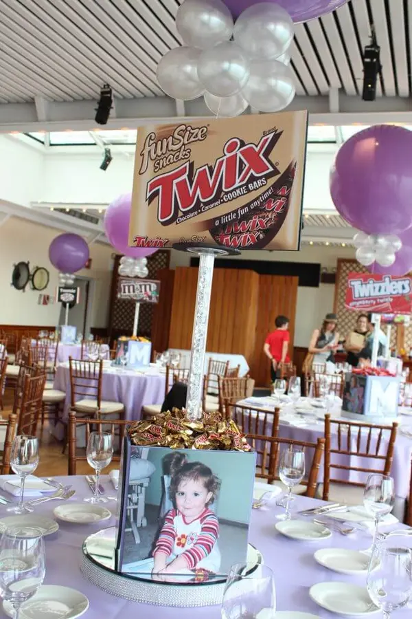 Twix Themed Centerpiece
