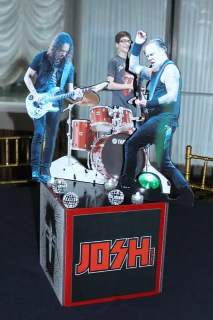 Music Themed Bar Mitzvah Centerpiece