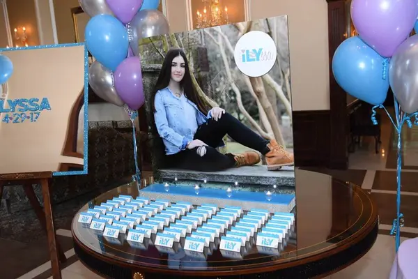 Bat Mitzvah Seating Card Display