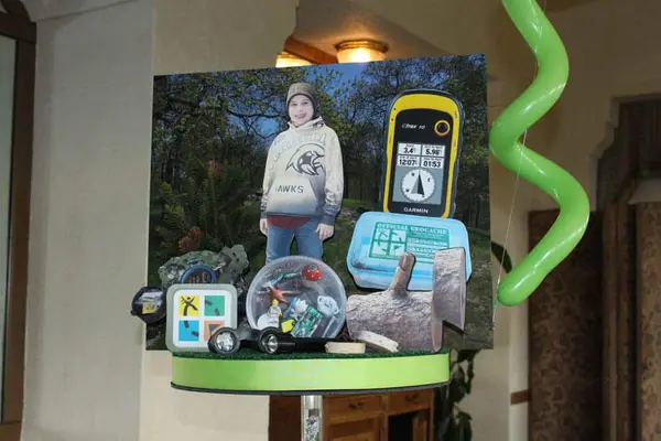 Geocaching Themed Diorama Centerpiece