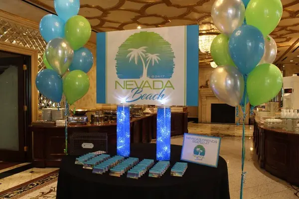 Beach Themed Place Card Display