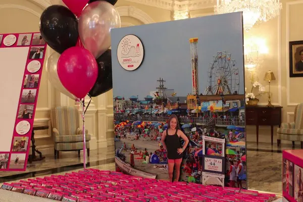 Beach Themed Seating Card Display