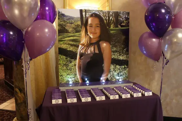 Bat Mitzvah Seating Card Display