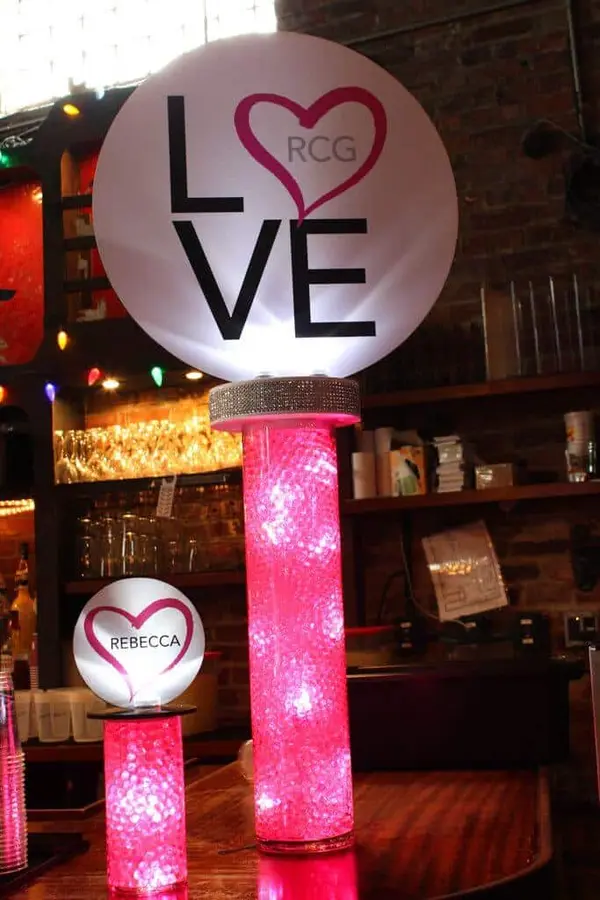 LED Logo Centerpiece