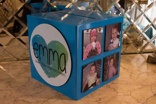 Water Color Themed Bat Mitzvah Gift Box
