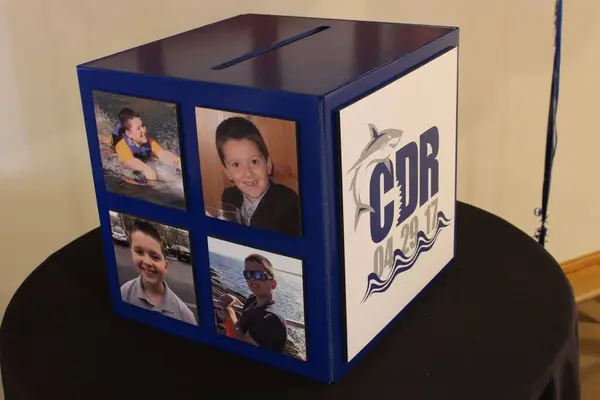 Shark Themed Bar Mitzvah Gift Box