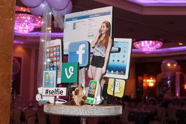 Technology Themed Diorama Centerpiece