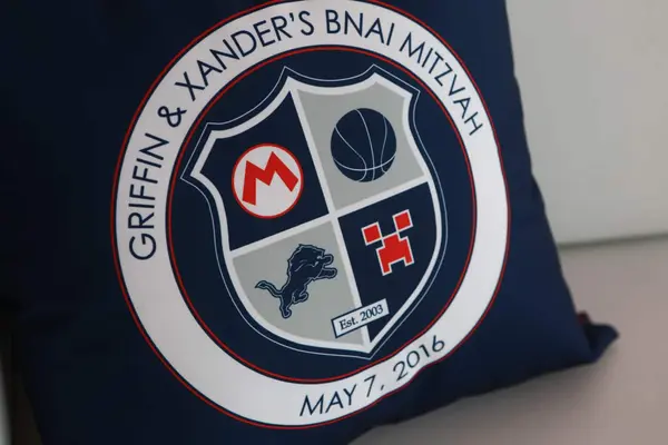 Bnai Mitzvah Logo Pillow