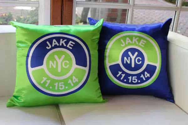 Custom NYC Logo Pillow