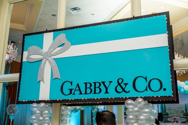 Tiffany Themed Backdrop