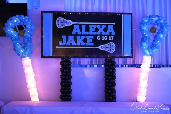 Lacrosse Themed Backdrop