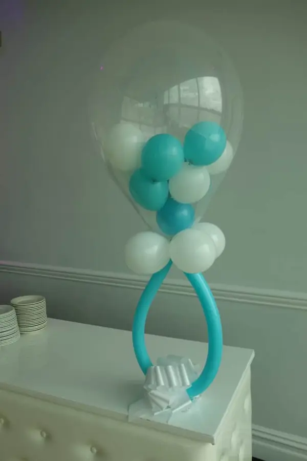 Baby Rattle Balloon Centerpiece