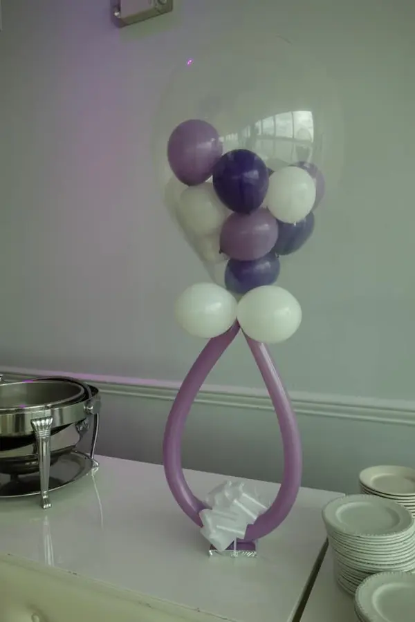 Baby Rattle Balloon Centerpiece