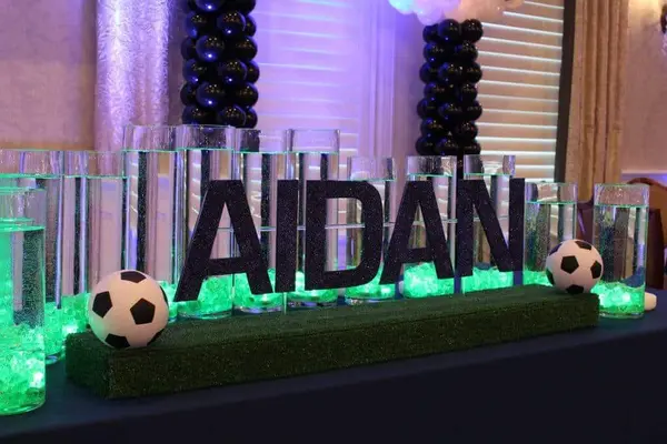 Soccer Themed LED Candle Lighting Display