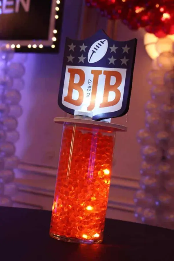 Football Themed LED Centerpiece