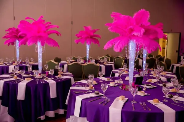 LED Feather Tree Centerpiece