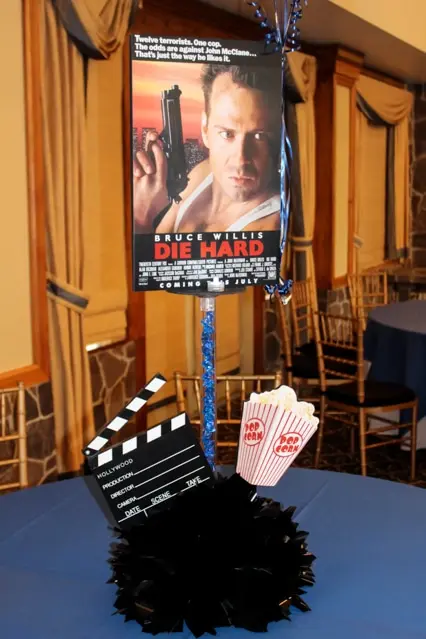Movie Themed Bar Mitzvah Centerpiece