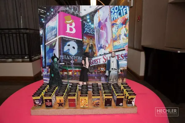 Times Square Seating Card Display