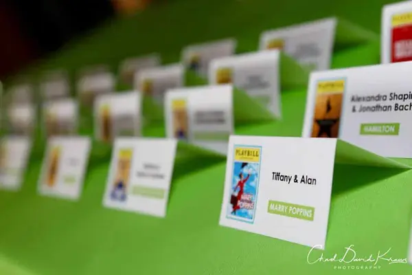 Broadway Themed Place Cards