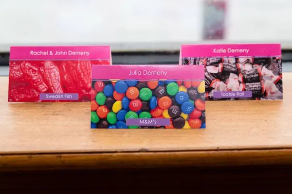 Candy Themed Place Cards