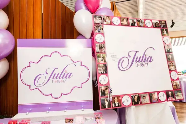 Photo Border Sign in Board