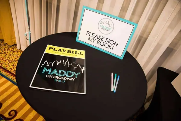 Broadway Themed Sign in Book