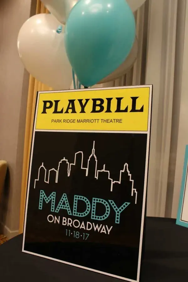 Broadway Themed Sign in Book