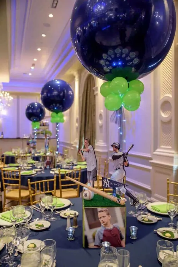 Baseball Themed Centerpiece