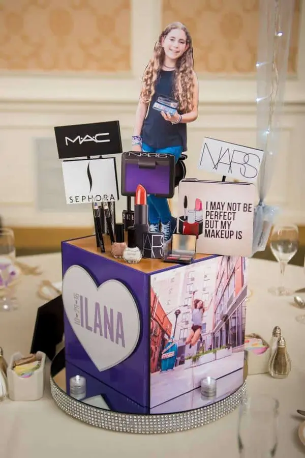 Makeup Themed Centerpiece