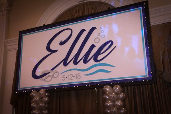 Swim Themed Backdrop