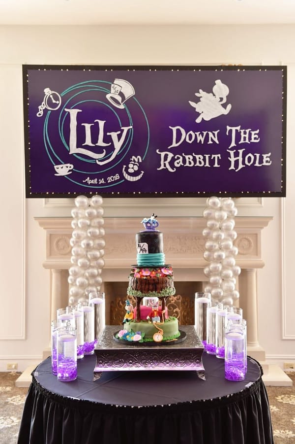 Alice in Wonderland Themed Backdrop