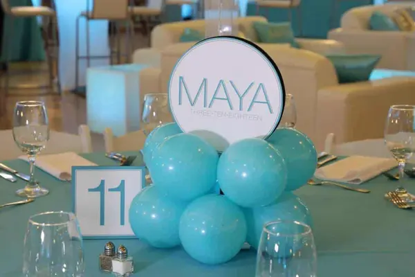 Turquoise Balloon Base