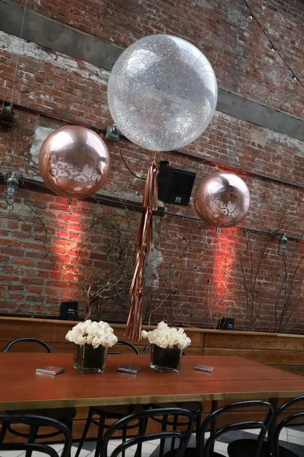 Sparkle Balloon & Orbz Centerpiece