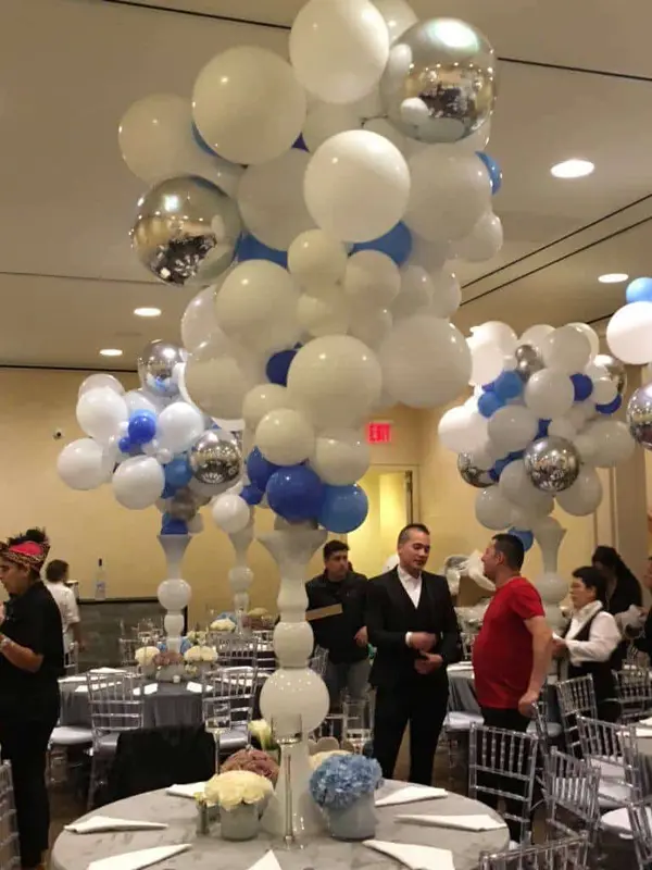 Organic Balloon Centerpiece