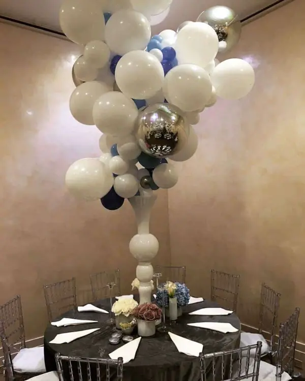 Organic Balloon Centerpiece