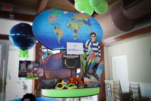 Travel Themed Centerpiece