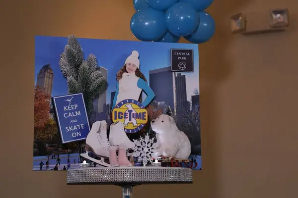 Ice Skating Themed Centerpiece