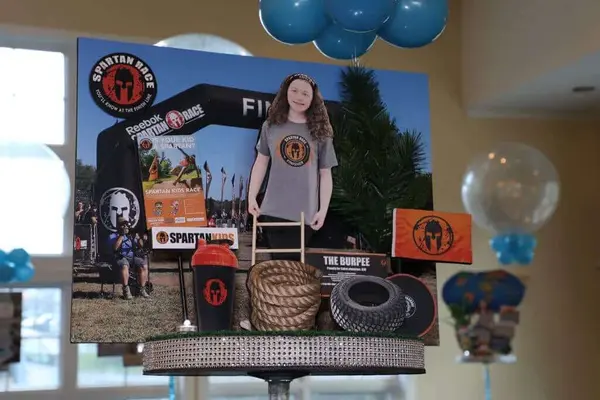 Spartan Themed Centerpiece