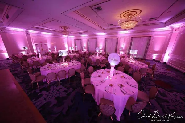 Pink LED Uplighting